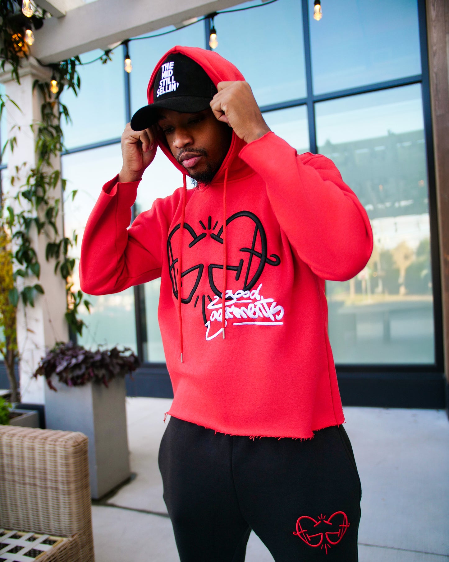 GG Frayed Hoodie