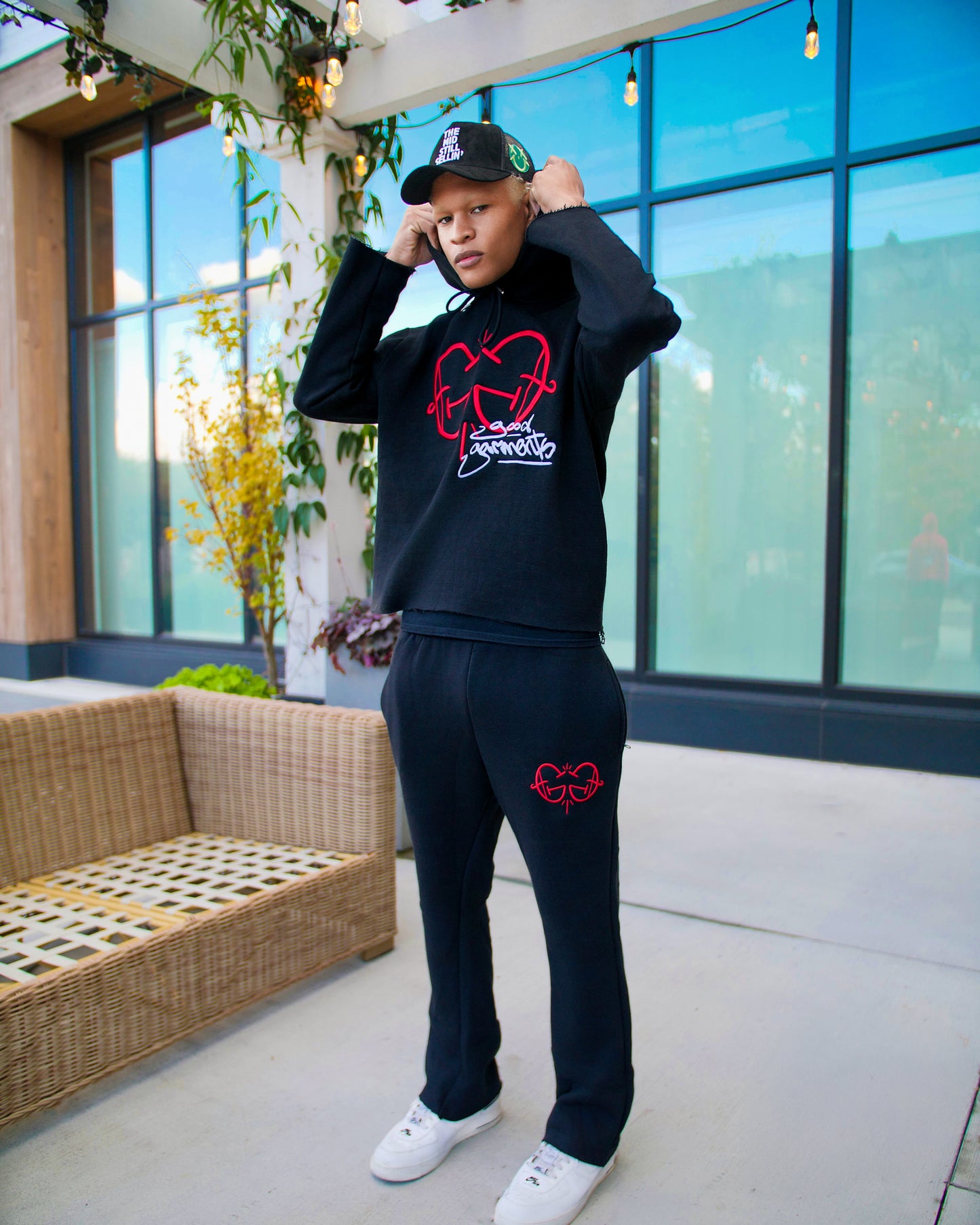 GG Frayed Hoodie
