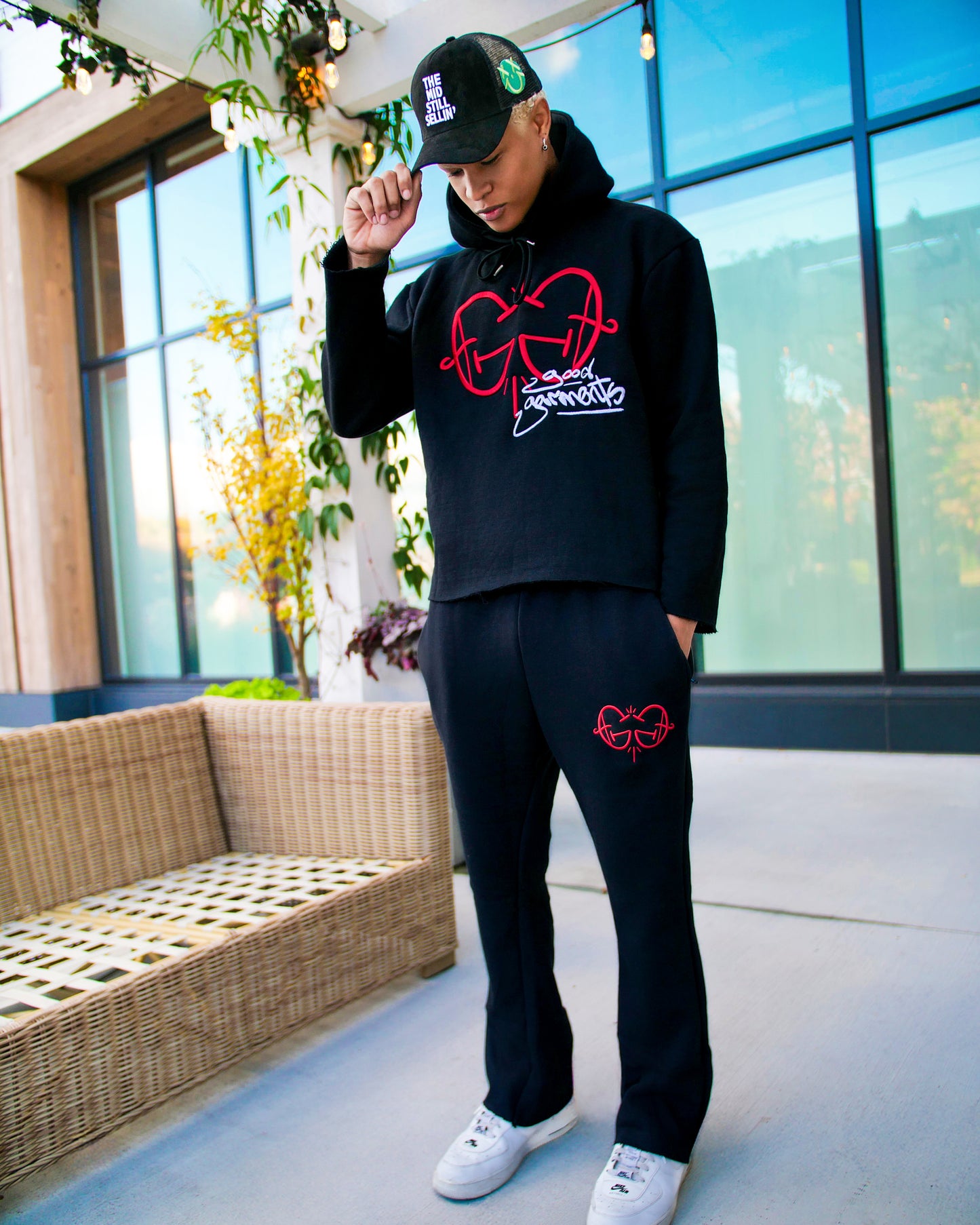 GG Frayed Hoodie