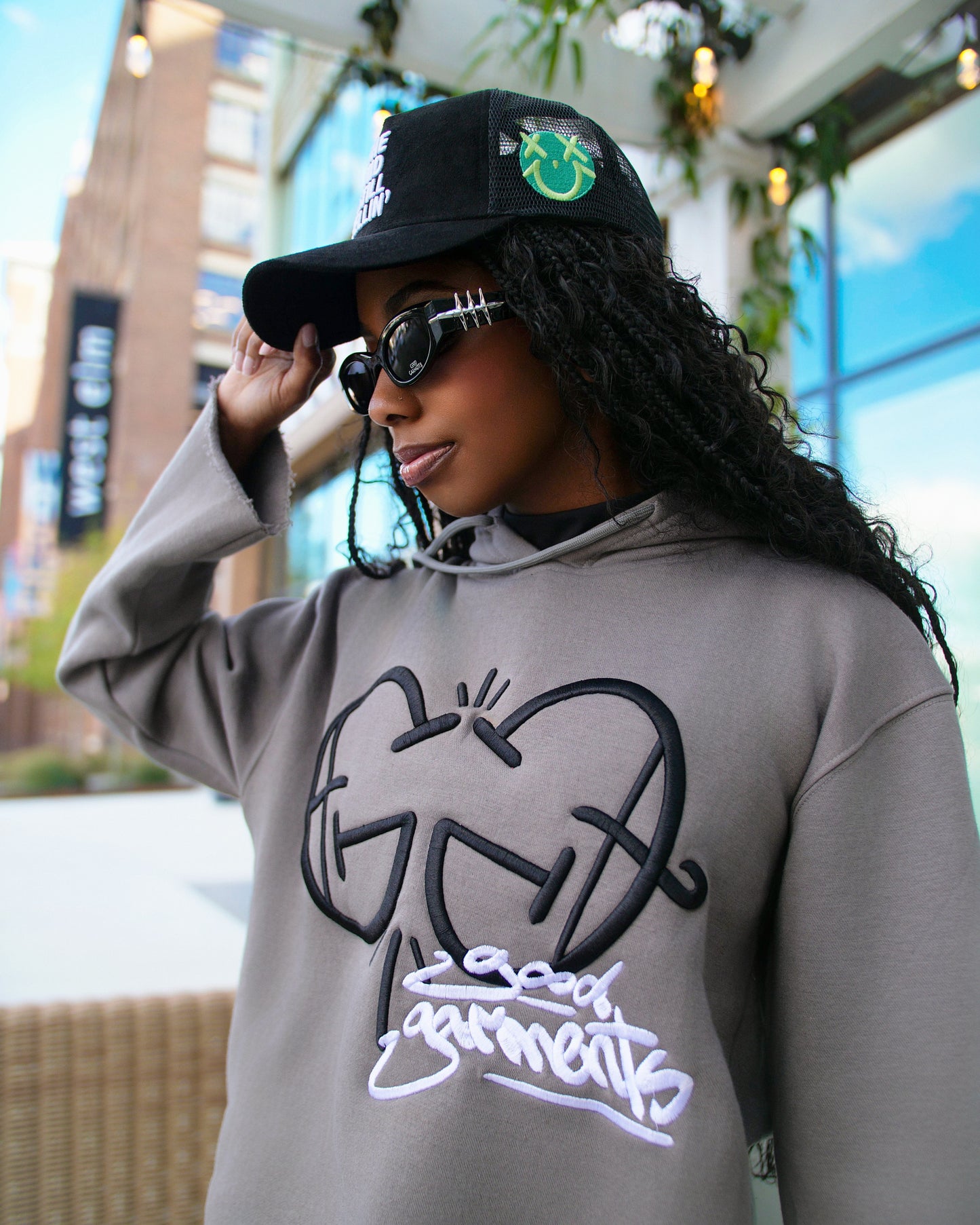 GG Frayed Hoodie
