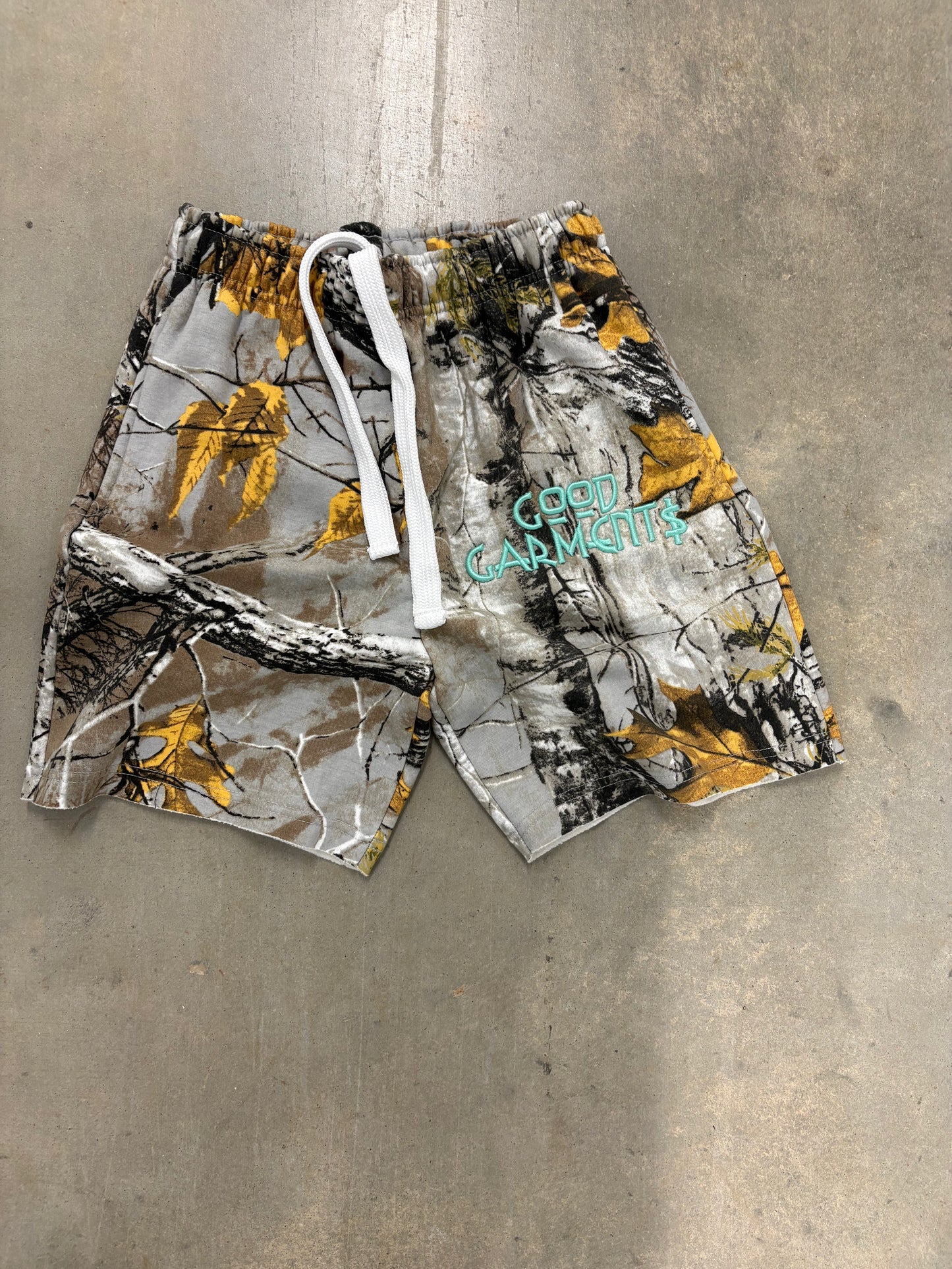 087 Timber Camo Track Shorts