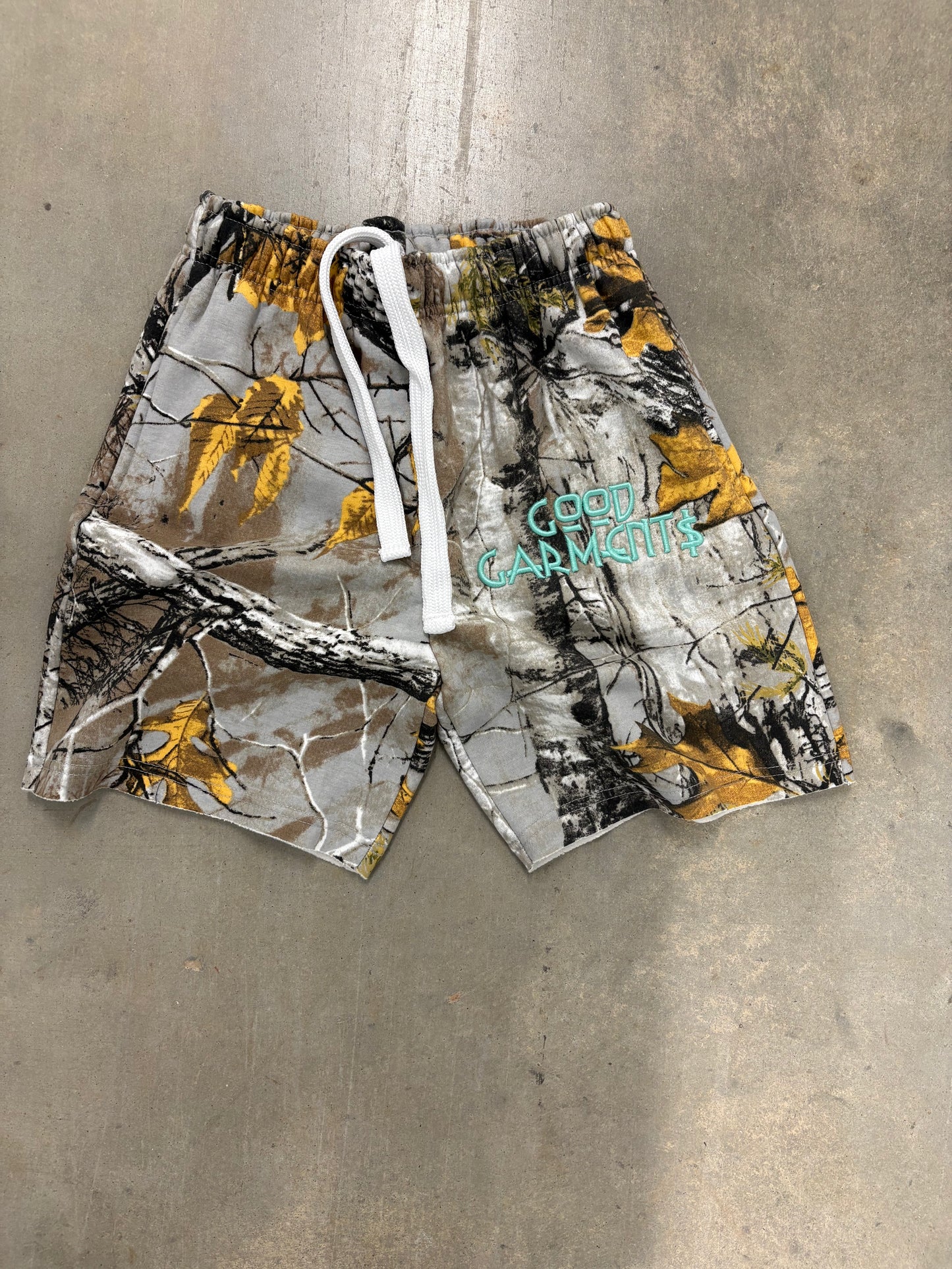 087 Timber Camo Track Shorts